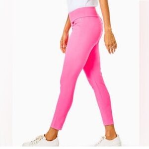 Lilly Pulitzer Cockatoo Pink Luxletic Corso Pants size 10 NWT